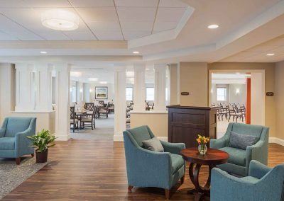 Simpson House inside - Lounge at senior living Philadelphia