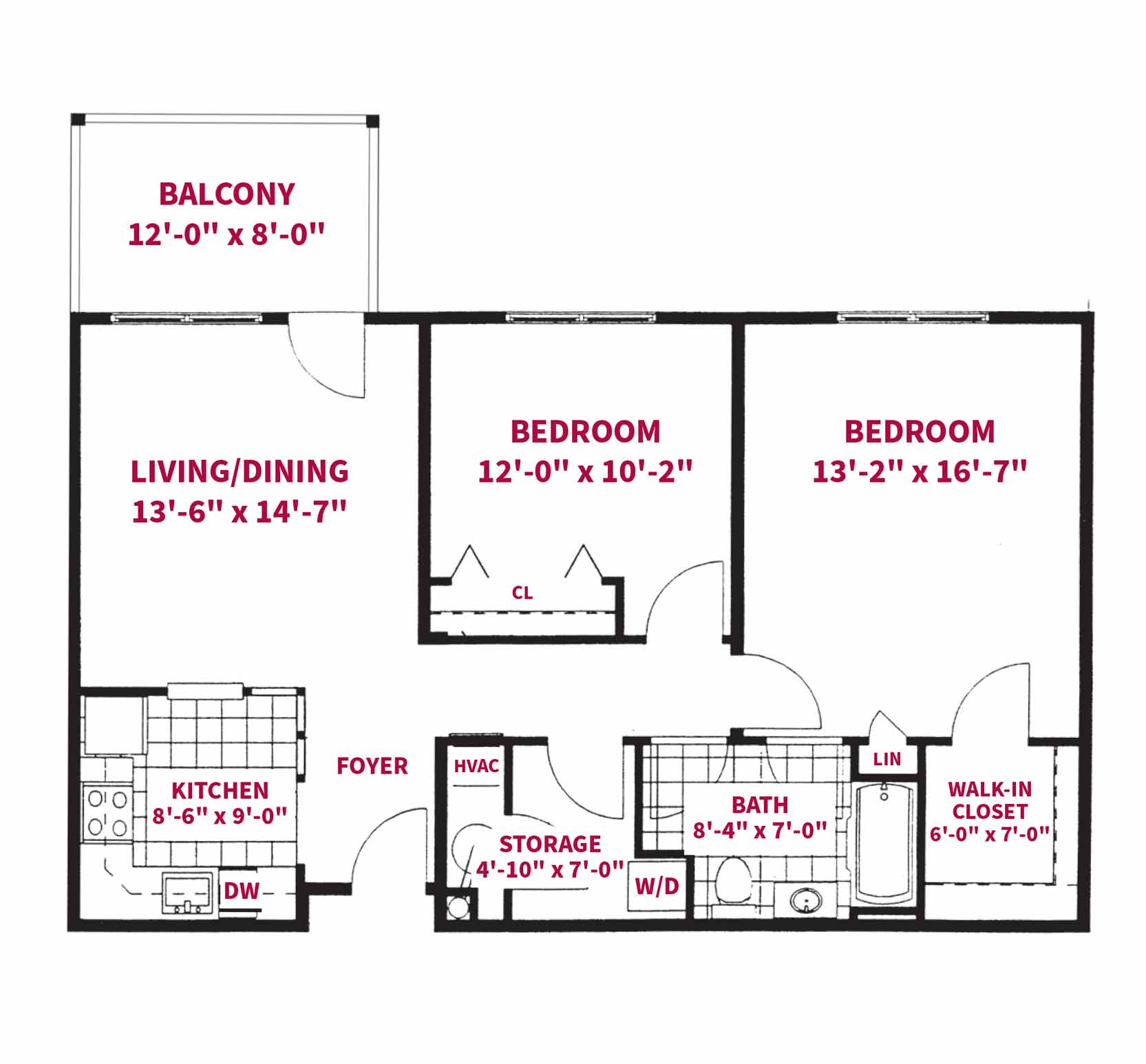 The Lincoln - Jenner’s Pond Apartments floor plan – Senior Independent Living Community PA