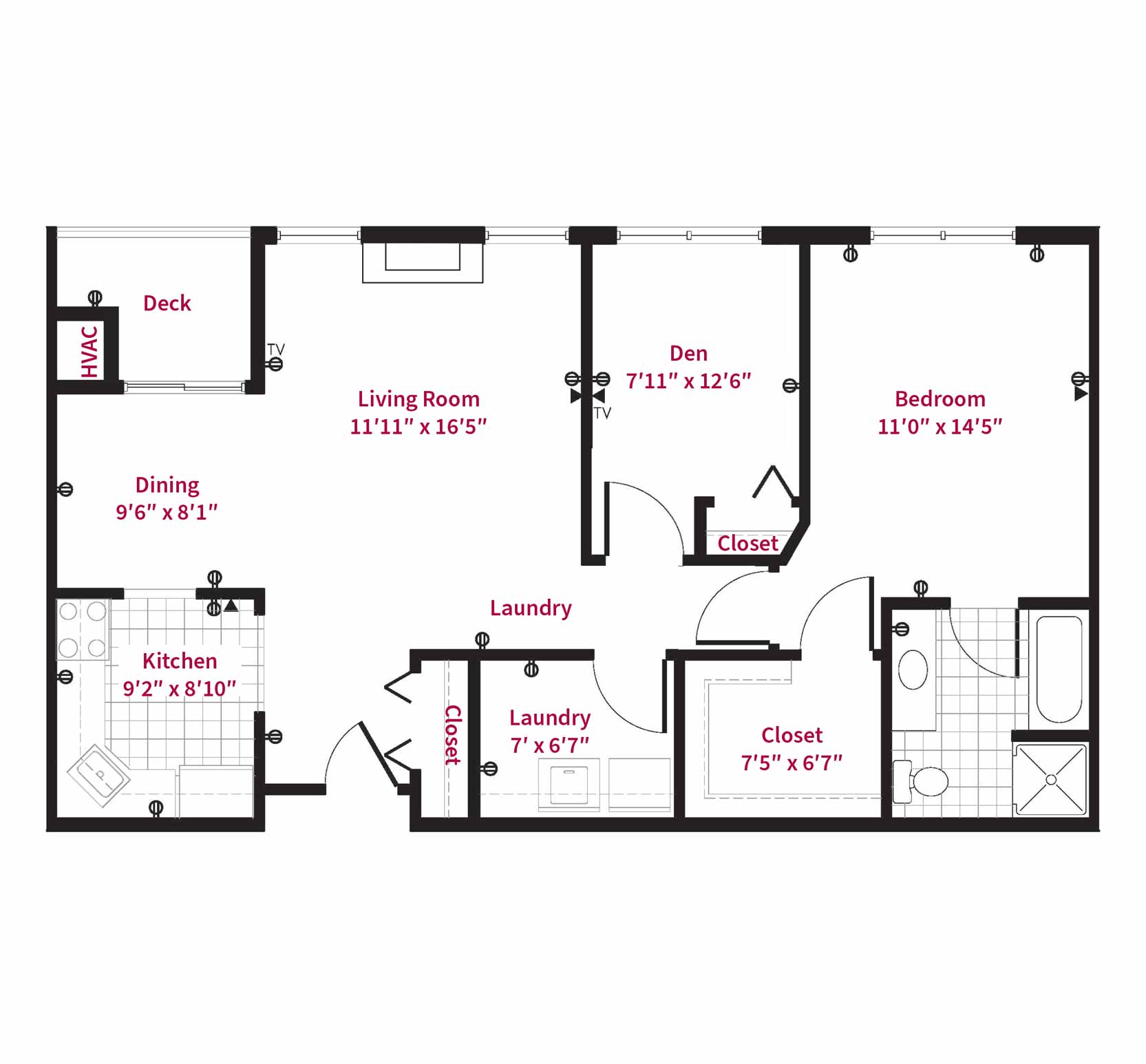 Asbury Senior Housing Floor Plans - Camellia floor plan