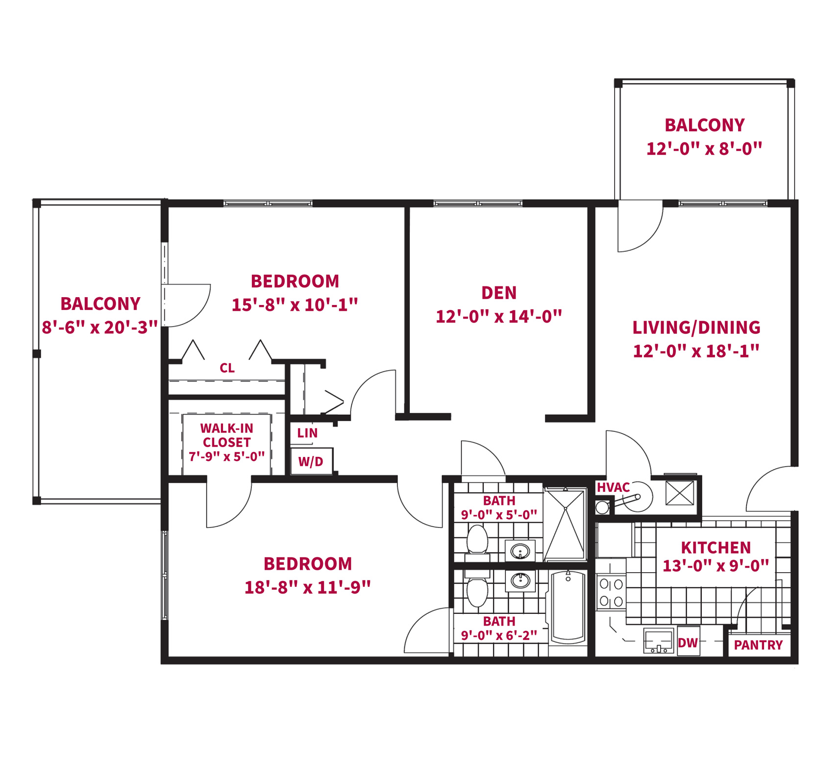 The Kirkwood Deluxe floor plan - Senior Living Cottages at Pennsylvania Retirement Community