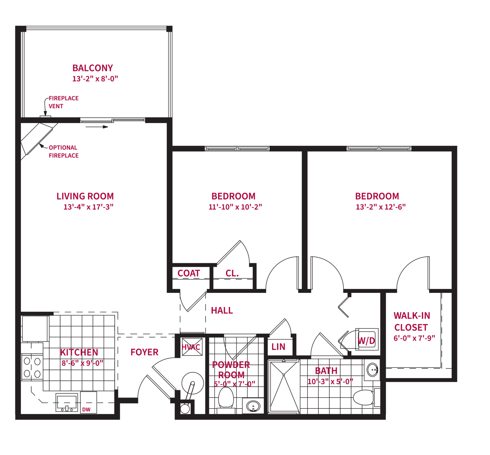 The Kirkwood Deluxe floor plan - Senior Living Cottages at Pennsylvania Retirement Community