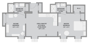 Olde Main Apartment 3222 Example Floorplan
