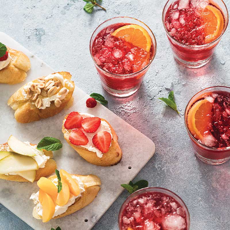 Snack and drinks
